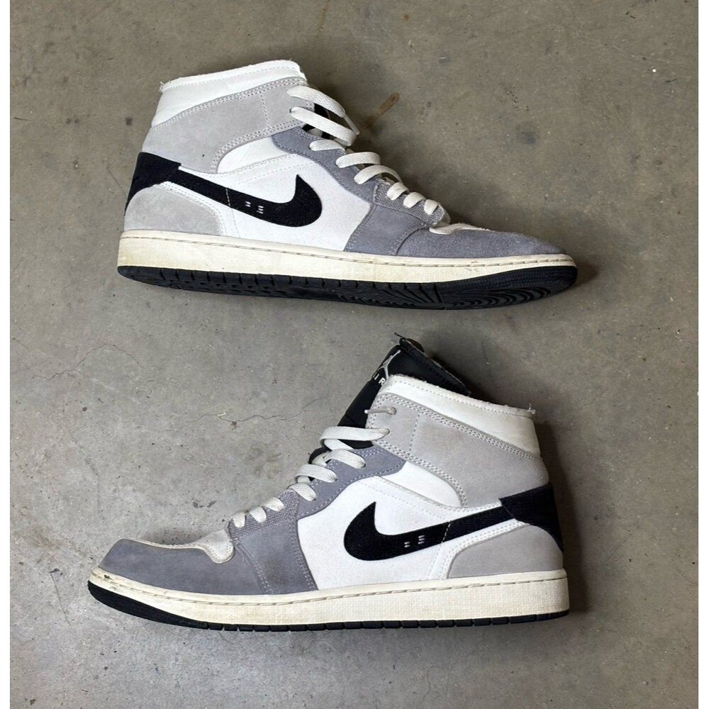 Nike Air Jordan 1 Mid SE Craft Cement DZ4136-002 Mens Size 12